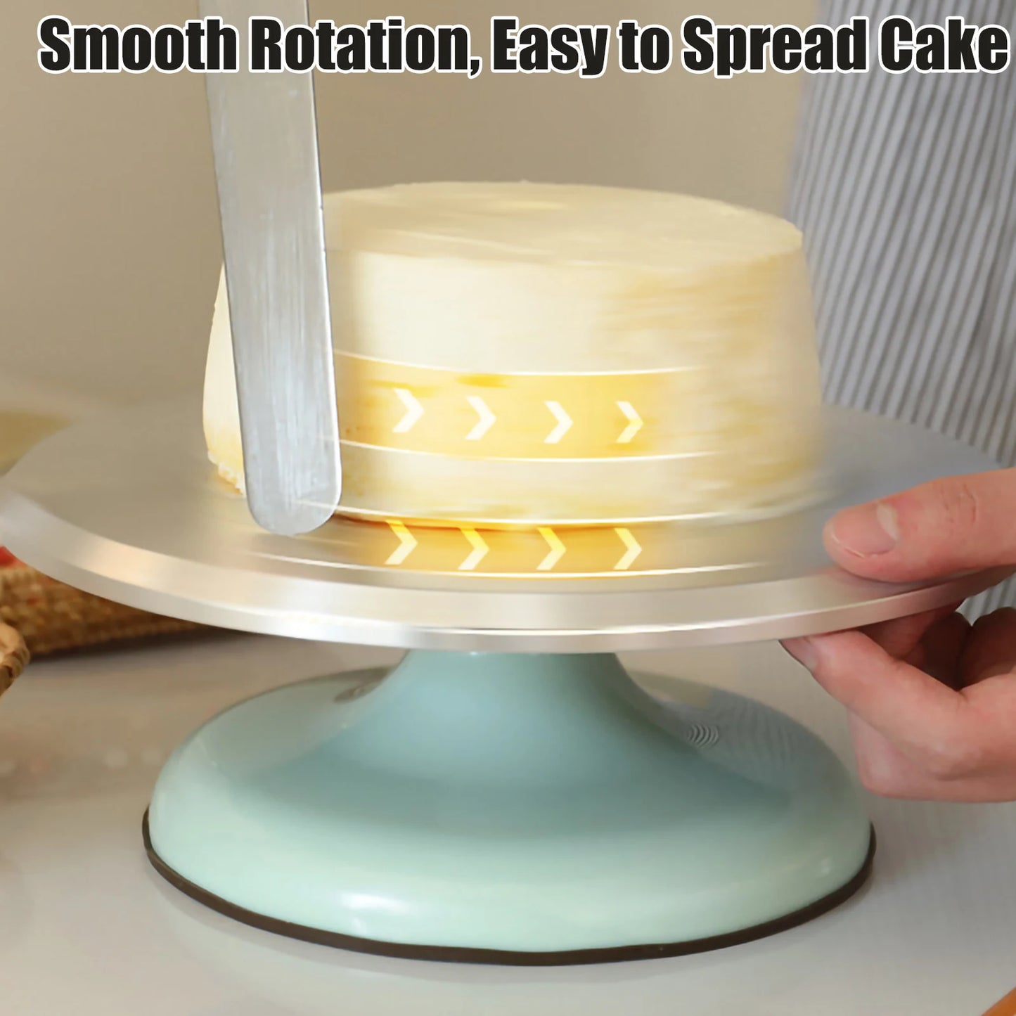 Hemasa Cake Turntable Cake Decorating Table Household Baking Tools  / Decorating Turntable 10 Inch/12 Inch