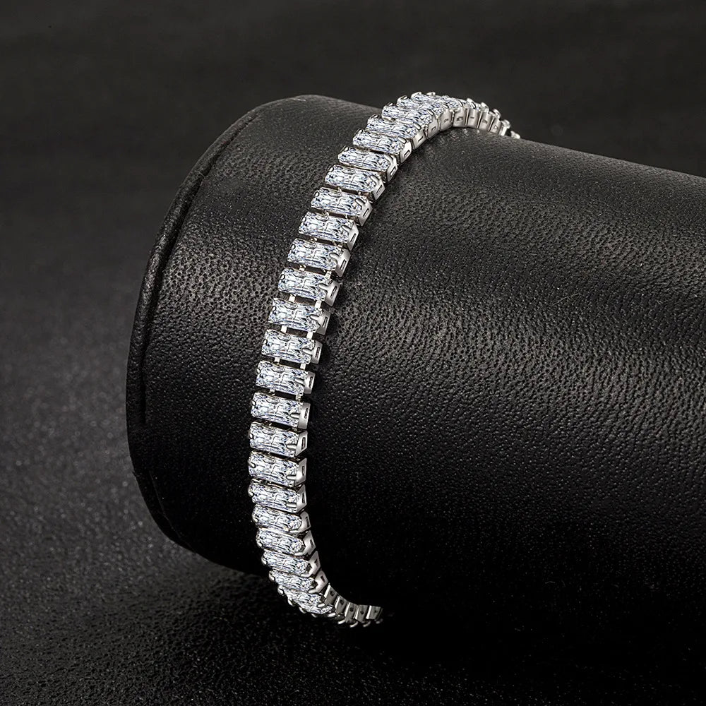 Hemasa 925 Sterling Silver Zircon Crystal Jewelry For Women /Girls