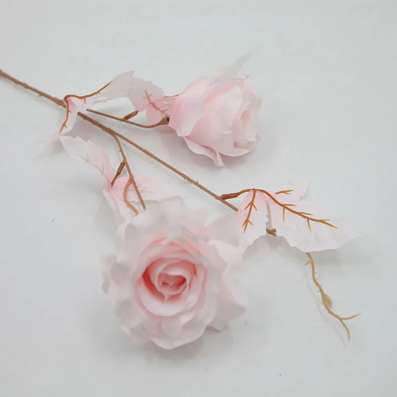 4Pcs Black Rose Artificial Flowers Halloween Decoration Silk Flower for Home Wedding Party Event Flower Arrangement Fake Roses
