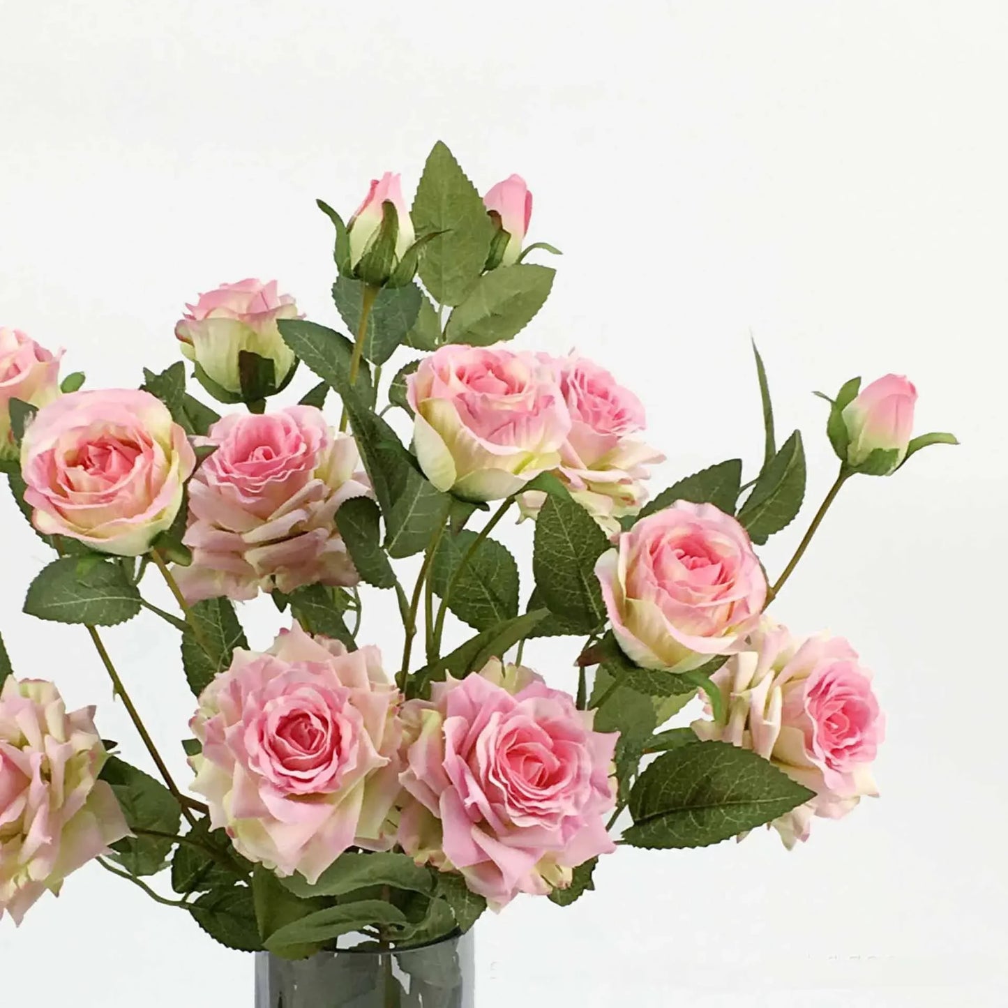5Pc Artificial 5head Rose Silk Flowers for Wedding Background Layout Fake Rose Flowers Home Party Decoration Flower Arrangement