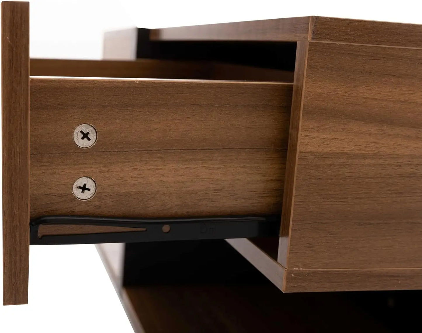Coffee Table with 4 Drawers Unique Color Matching and Line Design Storage Space at the Bottom 78 * 78 * 36cm (White)