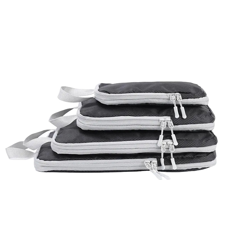 Tejesa Compressible 4-Piece Set Business Travel Storage Bag, Simple and Fashionable Multi-Functional Vertical Waterproof Organizer Bag