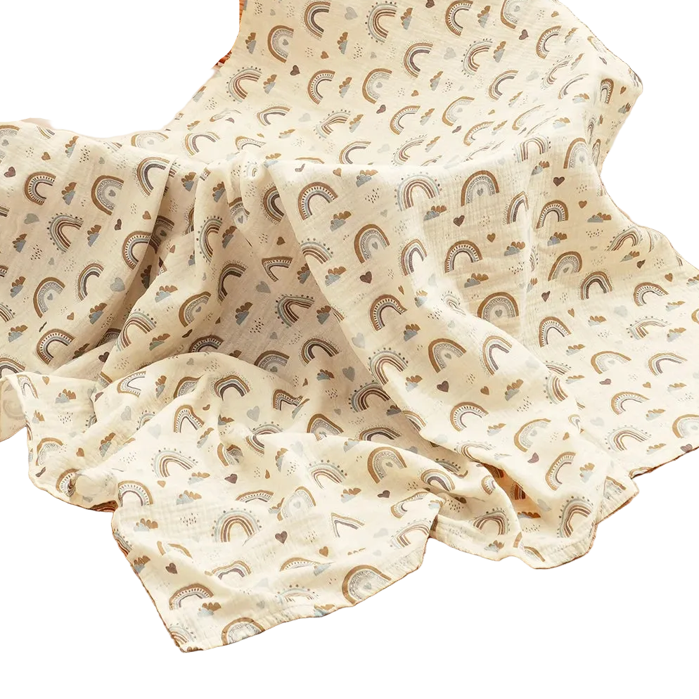 Tejesa All Season 100% Cotton Baby Muslin Swaddle Blanket/ Newborn Bath Towel/100x100cm