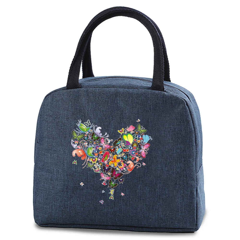 Tejesa Insulated soft cooler Lunch box Bag / Small food cooling Tote Portable Thermal Cold Food Bags For Kids /Travel Dnner Picnic Handbag