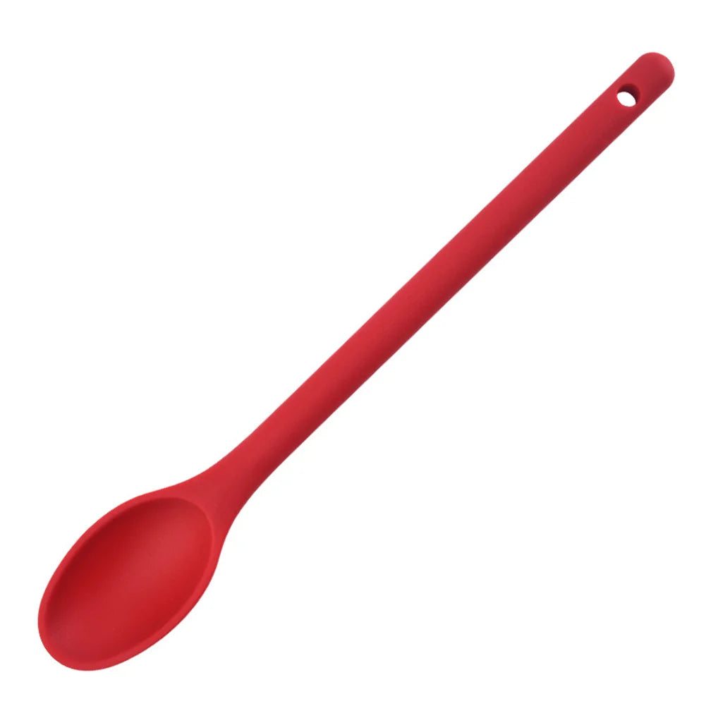 1 Pc Silicone Mixing Spoon Nonstick Cooking Spoon Kicthen Spoon Baking Spoon for Cooking Stirring, Mixing and Serving