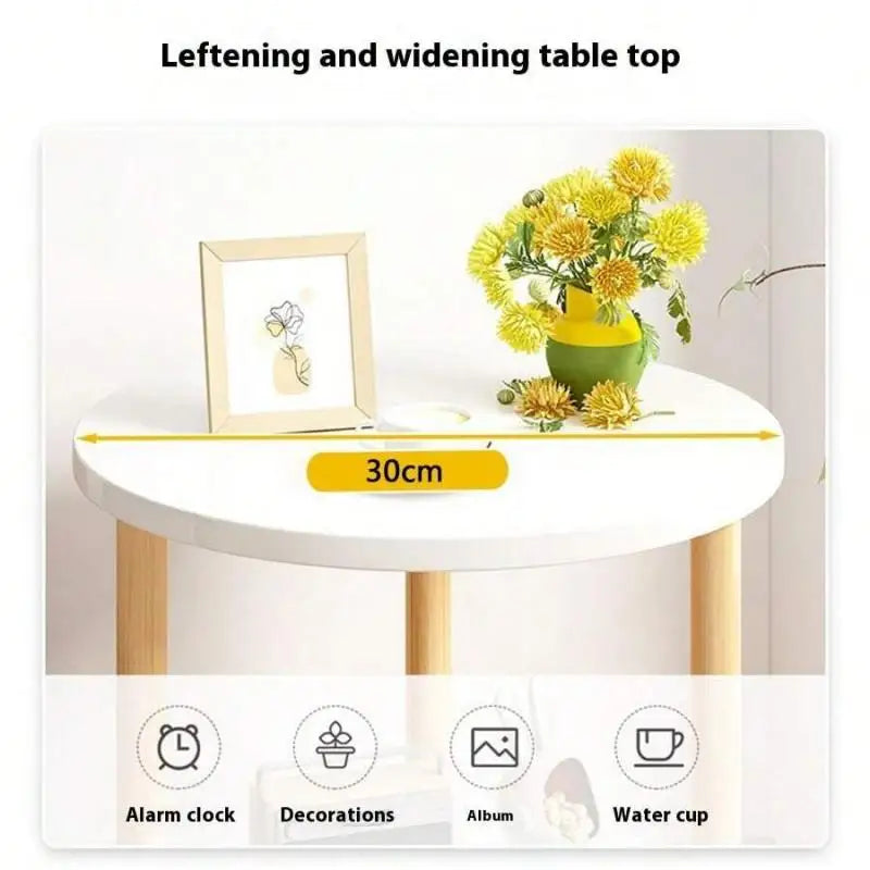 Bedsite Table Simple Mini Night stand Modern Living Room Cabinet storage Side Table Wooden Round Bedroom Bedsite table Furniture