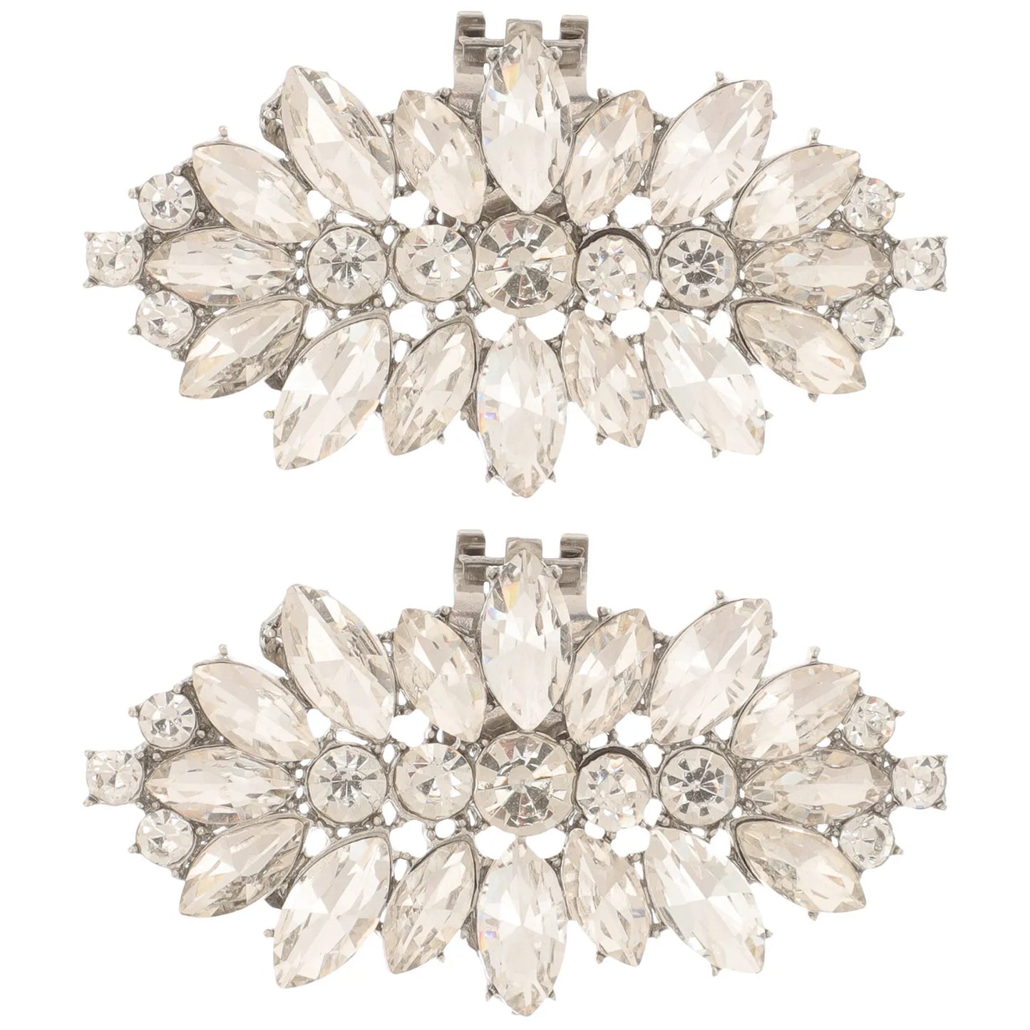 Tejesa 1Pair Rhinestone Shoe Clips Crystal Decorative Buckles for Women Pumps Flats Sandals Removable Wedding Party Banquet Birthday
