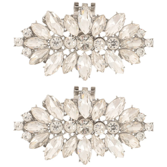 Tejesa 1Pair Rhinestone Shoe Clips Crystal Decorative Buckles for Women Pumps Flats Sandals Removable Wedding Party Banquet Birthday