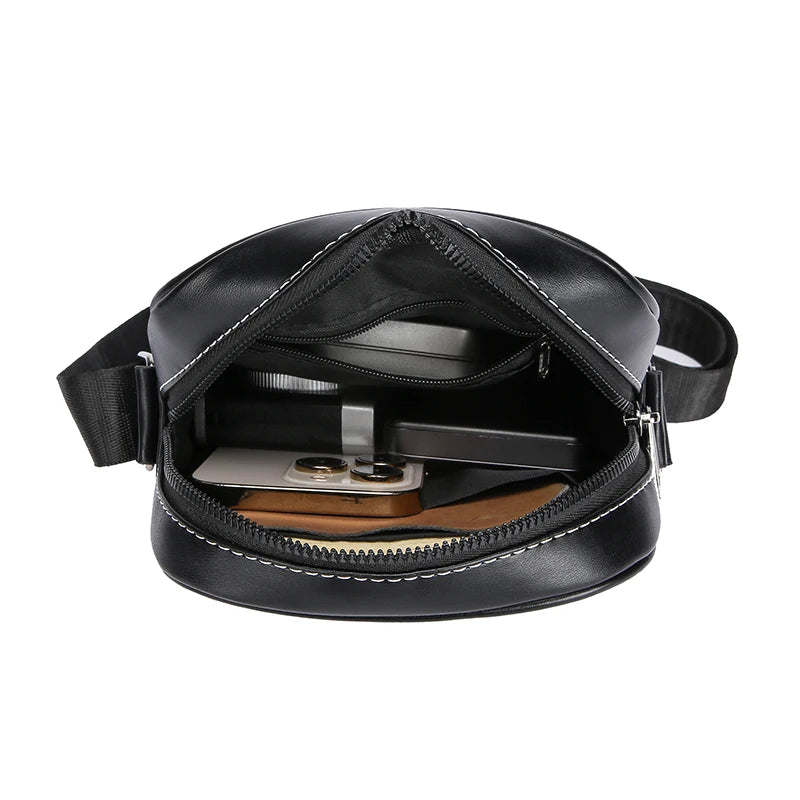 Tejesa Soft PU Leather Men Small Shoulder Bag Fashion Casual Male Mini Handbag Pretty Style Male Shopping Phone Bag