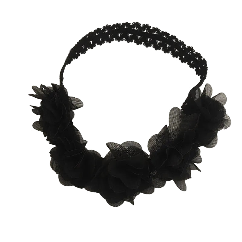 Tejesa 3Pcs Girls Flower Headbands Newborn Photograph Children's Cute Hair Accessories Girls Elastic Hairbands Gift Headwear