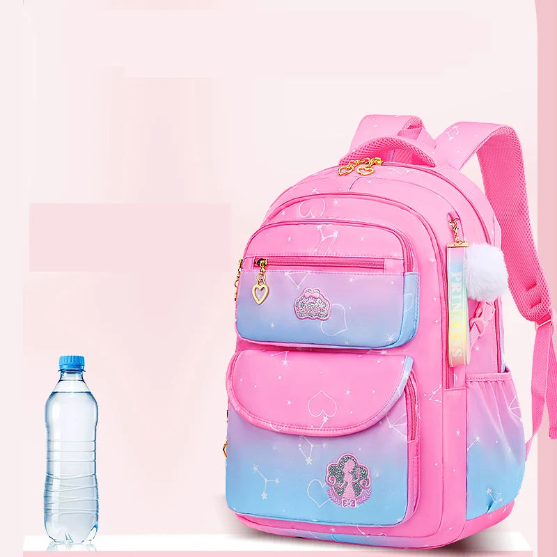 Hemasa Youth School Backpack for Women Pink Backpack for Kids Primary Girl School Bag Waterproof Back Pack Children Back to School Gift