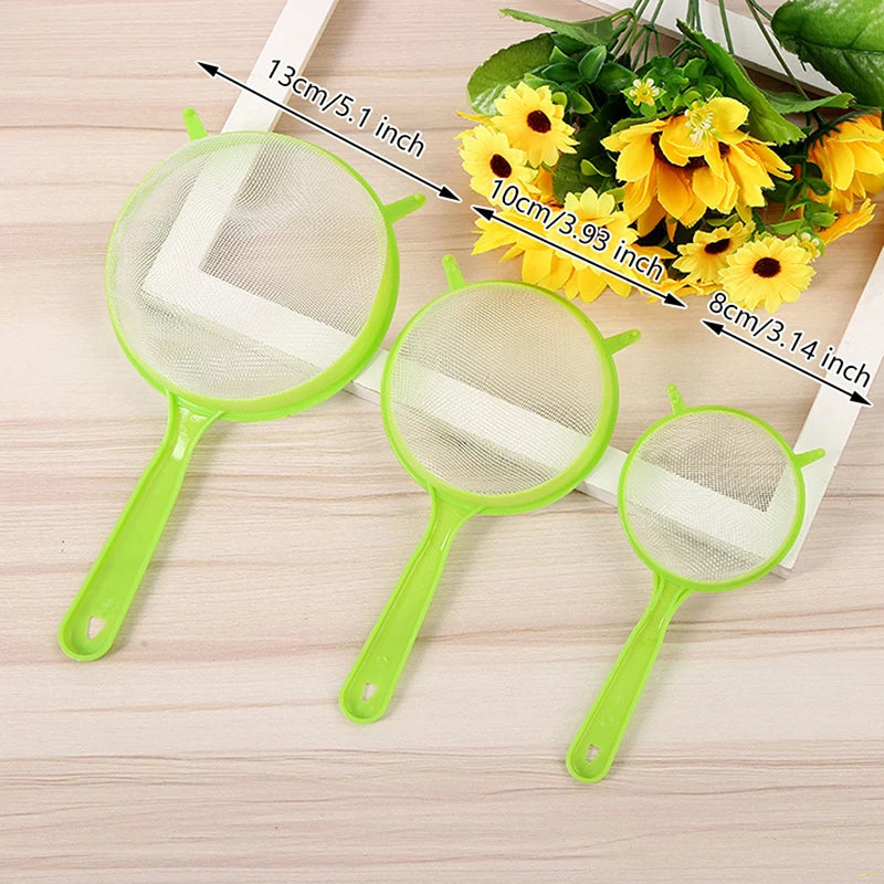 Hemasa 3 Pcs/Set Plastic Fine Mesh Juice Tea Scoop Strainer Colander