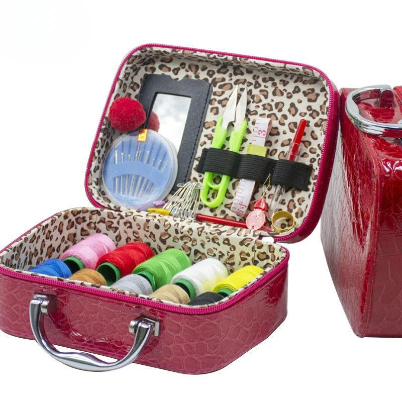 Heamsa Light Luxury Boutique Sewing Box Sewing Set Household Sewing Tool Kit Sewing Supplies Portable Storage Box