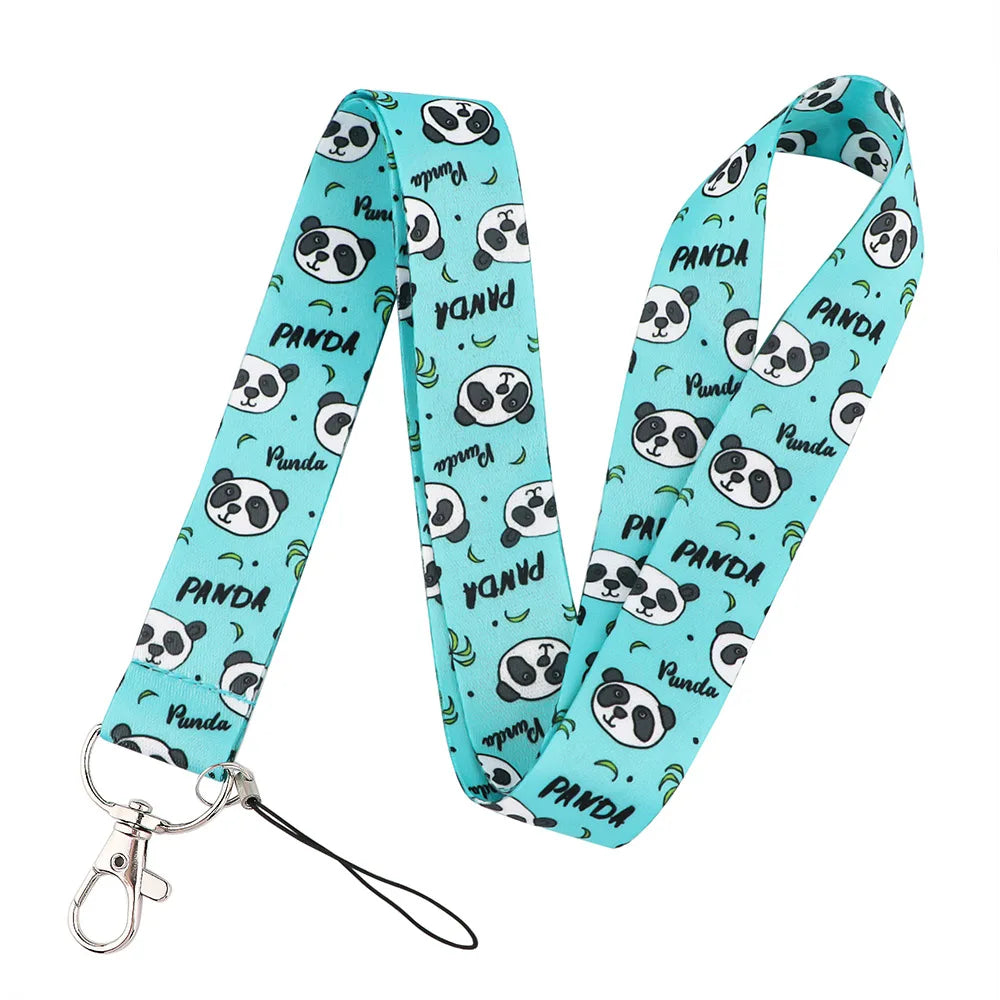 Tejesa 2pcs Beautiful Lanyard Keys Chain Badge Holder ID Credit Card Pass Hang Rope Lariat Mobile Phone Charm Accessories Gifts Wholesale