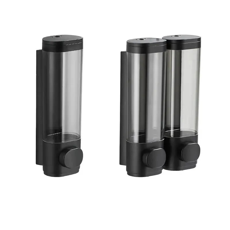Tejesa Bathroom Hotel-Style Washing and Protecting Dispenser Set / Drill-Free  / Shower Gel/Shampoo Dispenser + Cleaning St