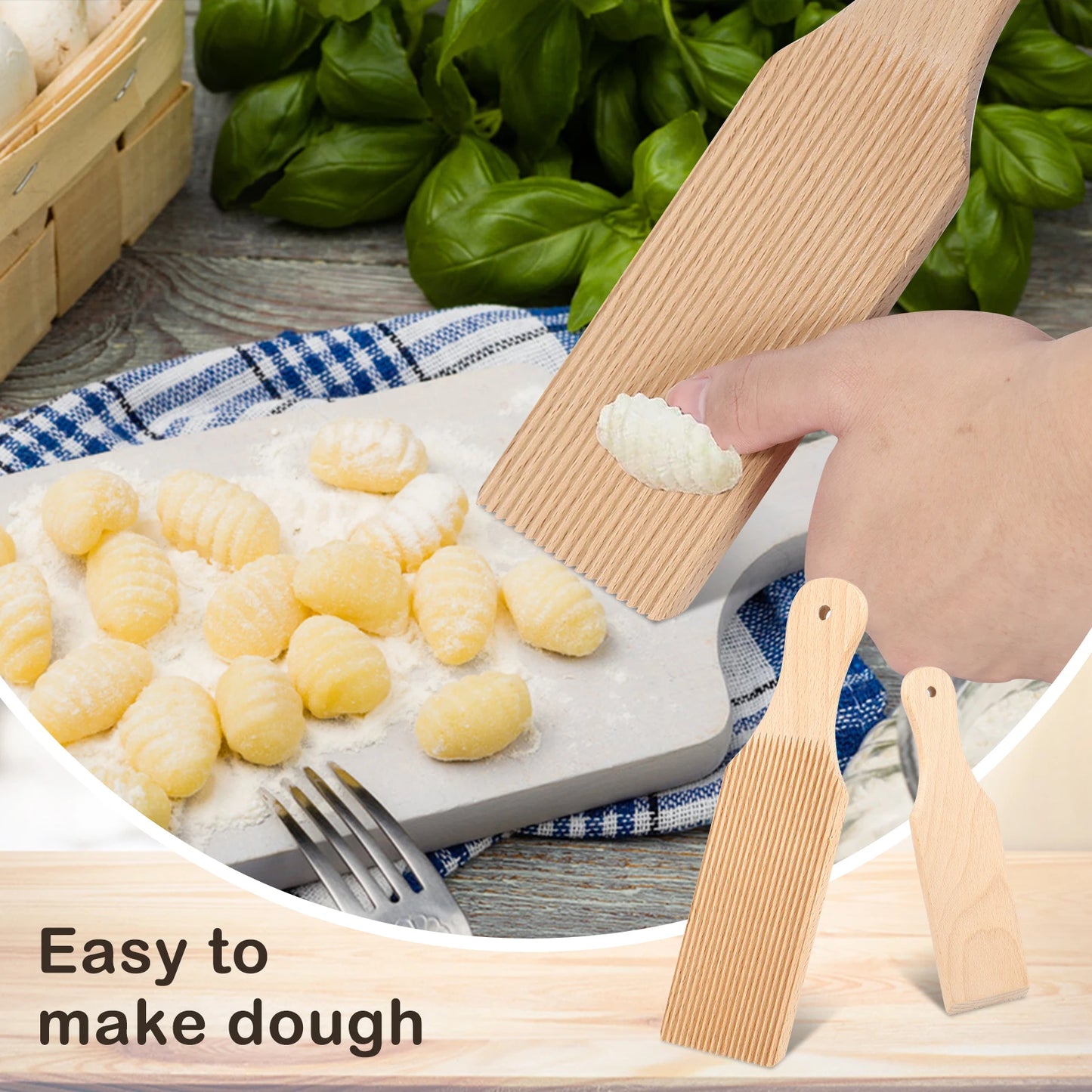 New Wooden Pasta Tools DIY Spaghetti Macaroni Maker Machine Macaroni Noodle Making Board Gnocchi Maker Cooking Kitchen Gadgets