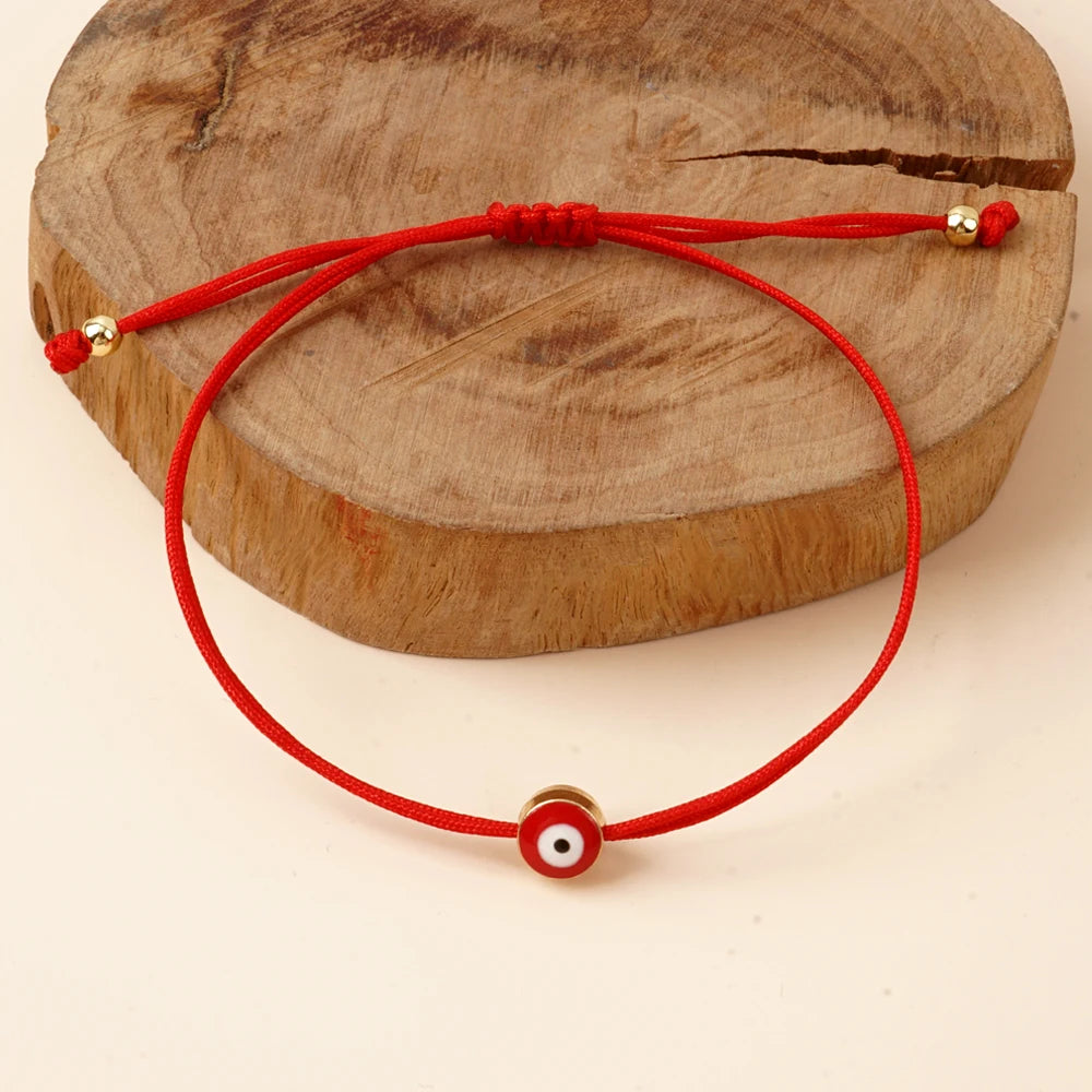 Go2boho Red Rope Cord Bracelets March Chain Handmade Miracle Evil Eye Luck Bohemian Greek Tradition Jewelry For Women Men