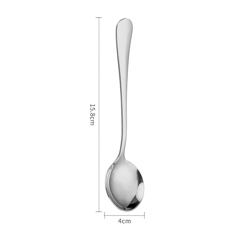 Stainless Steel Soup Spoons Korea Home Kitchen Ladle Capacity Gold Silver Mirror Polished Flatware For Coffee Tableware