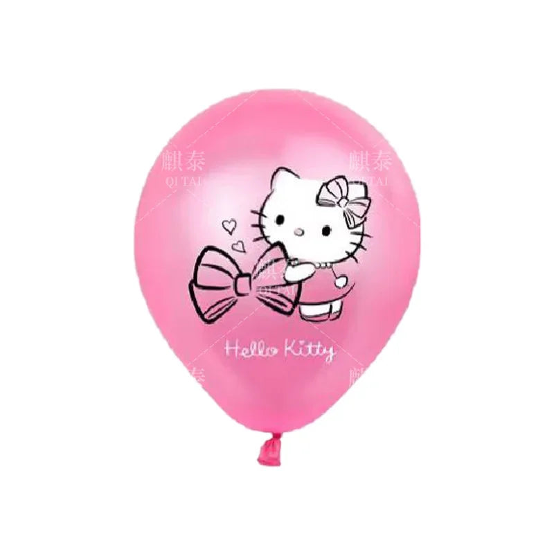 Hemasa Hello Kitty Party Balloon Set/ Children Birthday Partys Decorations Anime Latex Balloons Set Kids Gift