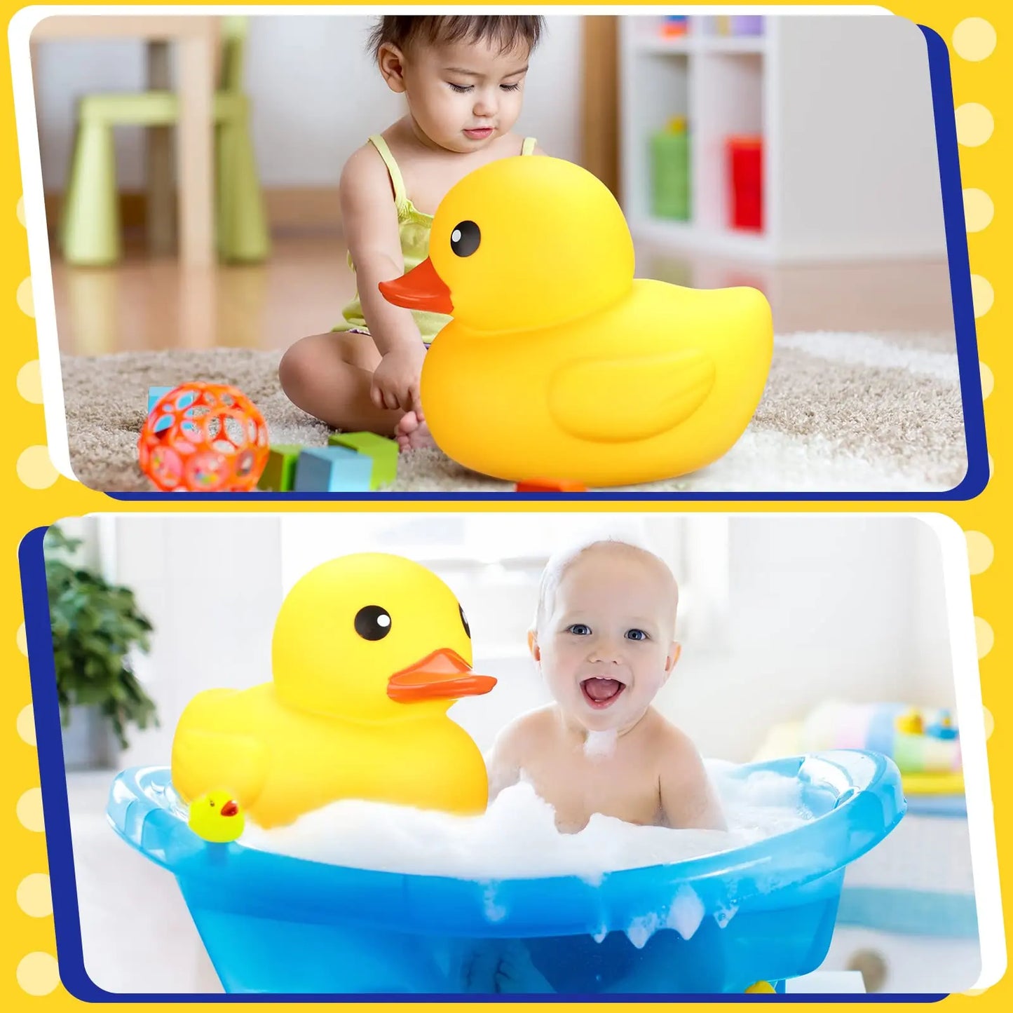 Tejesa Rubber Duck Giant Ducks Large Rubber Duck Gender Reveal Party Rubber Duck 13 Inch Duck Shower Birthday Party Favor