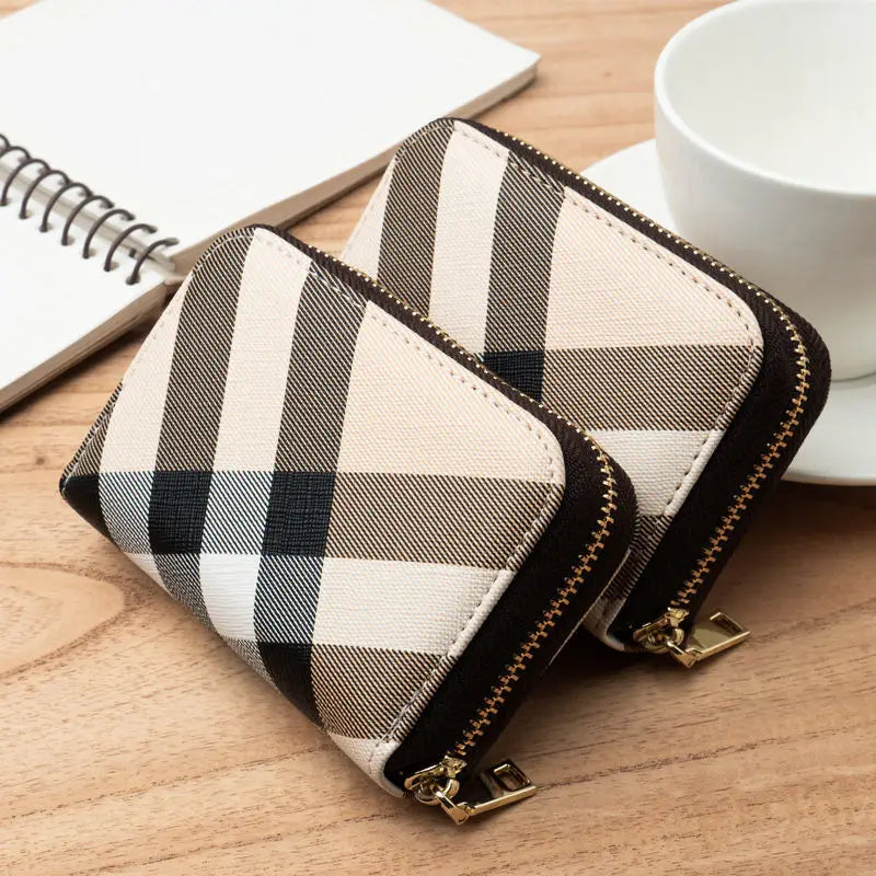 Hemasa Casual Wallet Multi-Slot Card Holder Zipper Coin Purse Small Clutch PU Money Bag Purse Cardholder Wallets