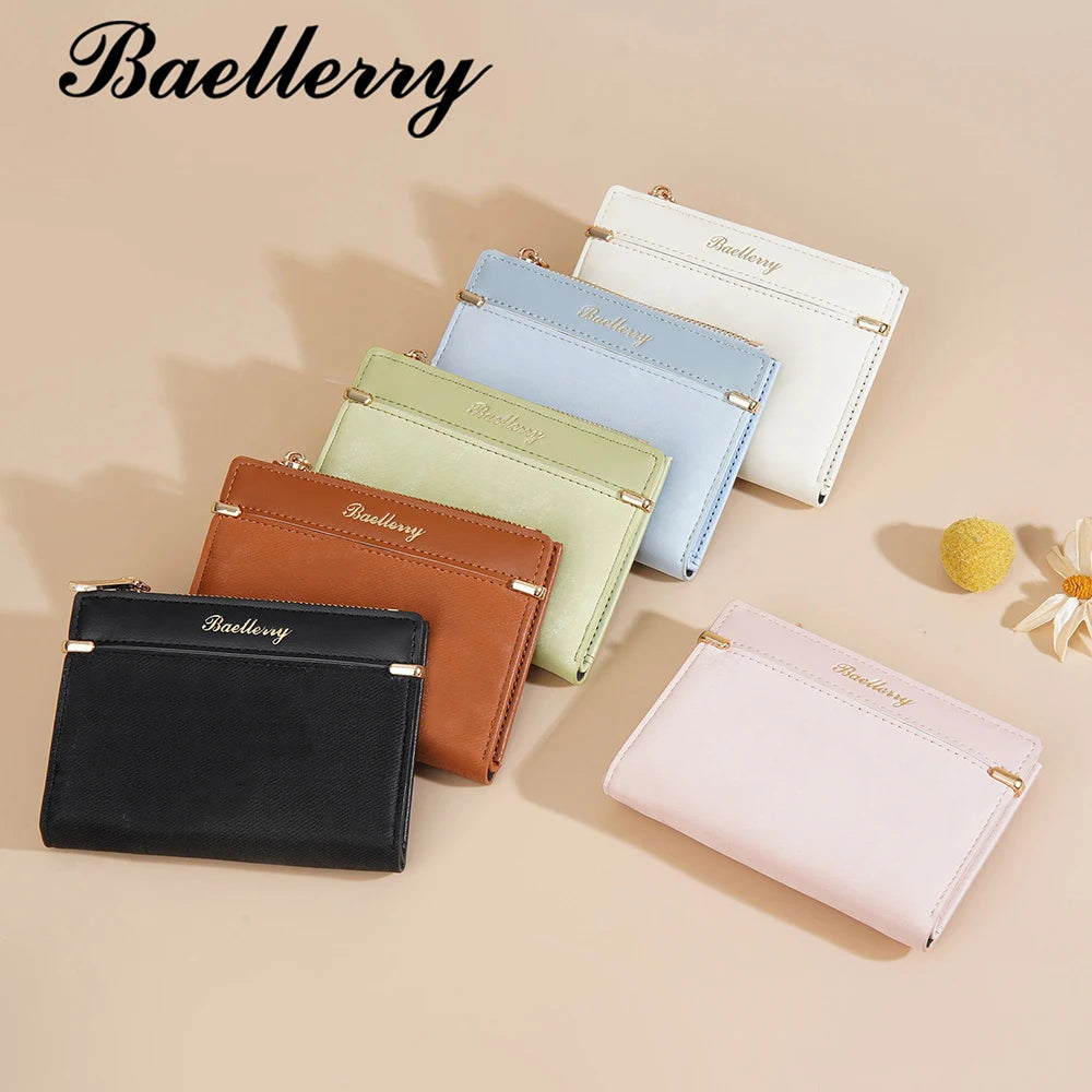 Luxury Ins Fashion Wallet for Women, Baellerry Slim Short Purse with Multi Card Slots, RFID Protection Gift