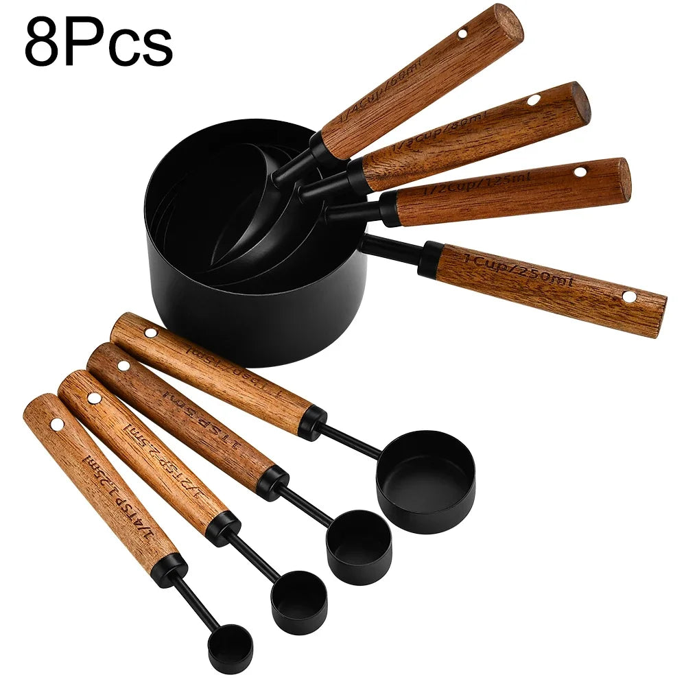 Hemasa 8Pcs Stainless Steel Multifunctional Measuring Spoon Set