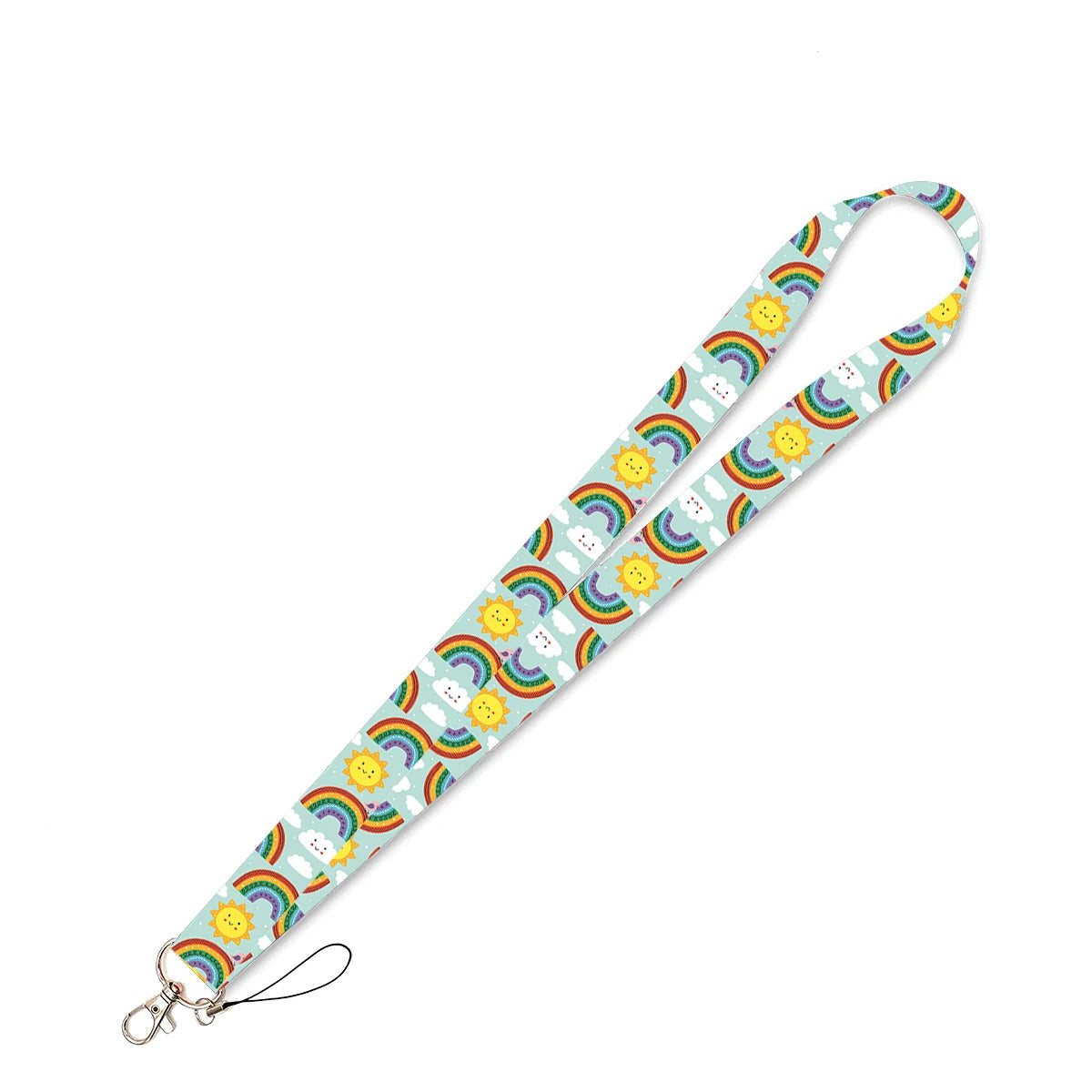 Tejesa 2pcs Beautiful Lanyard Keys Chain Badge Holder ID Credit Card Pass Hang Rope Lariat Mobile Phone Charm Accessories Gifts Wholesale