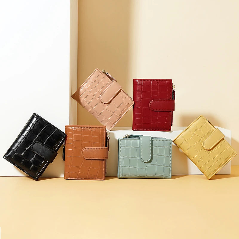 Stone Pattern Small Wallets for Women PU Leather Coin Purse Card Holder Wallet Ladies Fashion Purses Card Holder кошелек женский