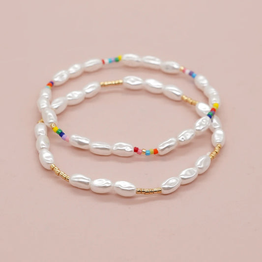 Go2boho New In Minimalist Thin Imitation Pearl Bead Bracelet Summer Fashion Chic Women Jewelry