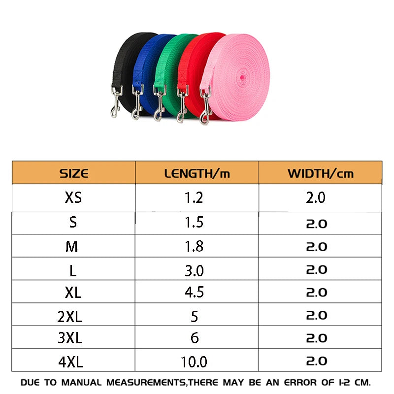 Tejesa Longer Pet Leashes Rope Outdoor Training Running Dog Leash Belt PP Dogs Lead for Chihuahua Small and Large Dog Product
