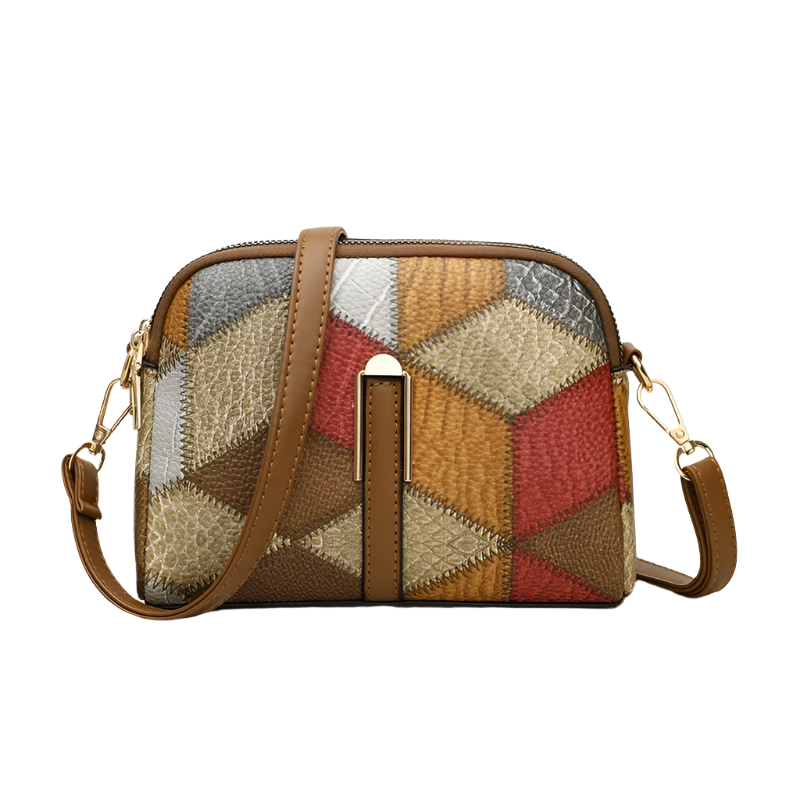 Hemasa  Shoulder Bags for Women /Double Zipper Crossbody Bag Ladies PU Leather Wallet