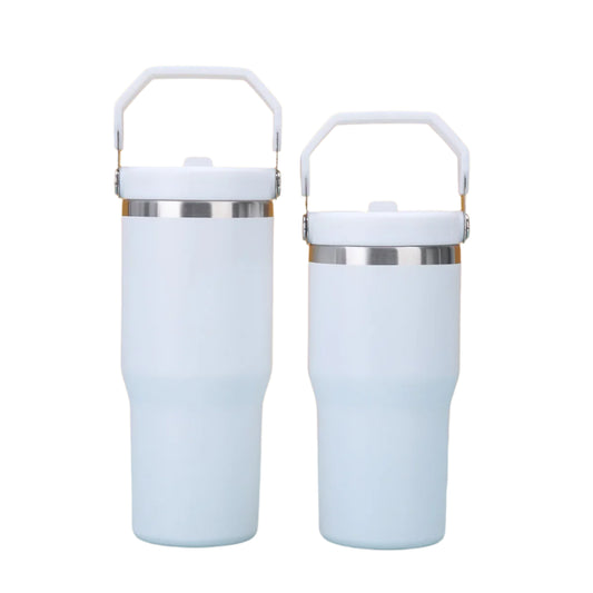 Hemasa 1pc Tumbler with Handle and Straw Lid