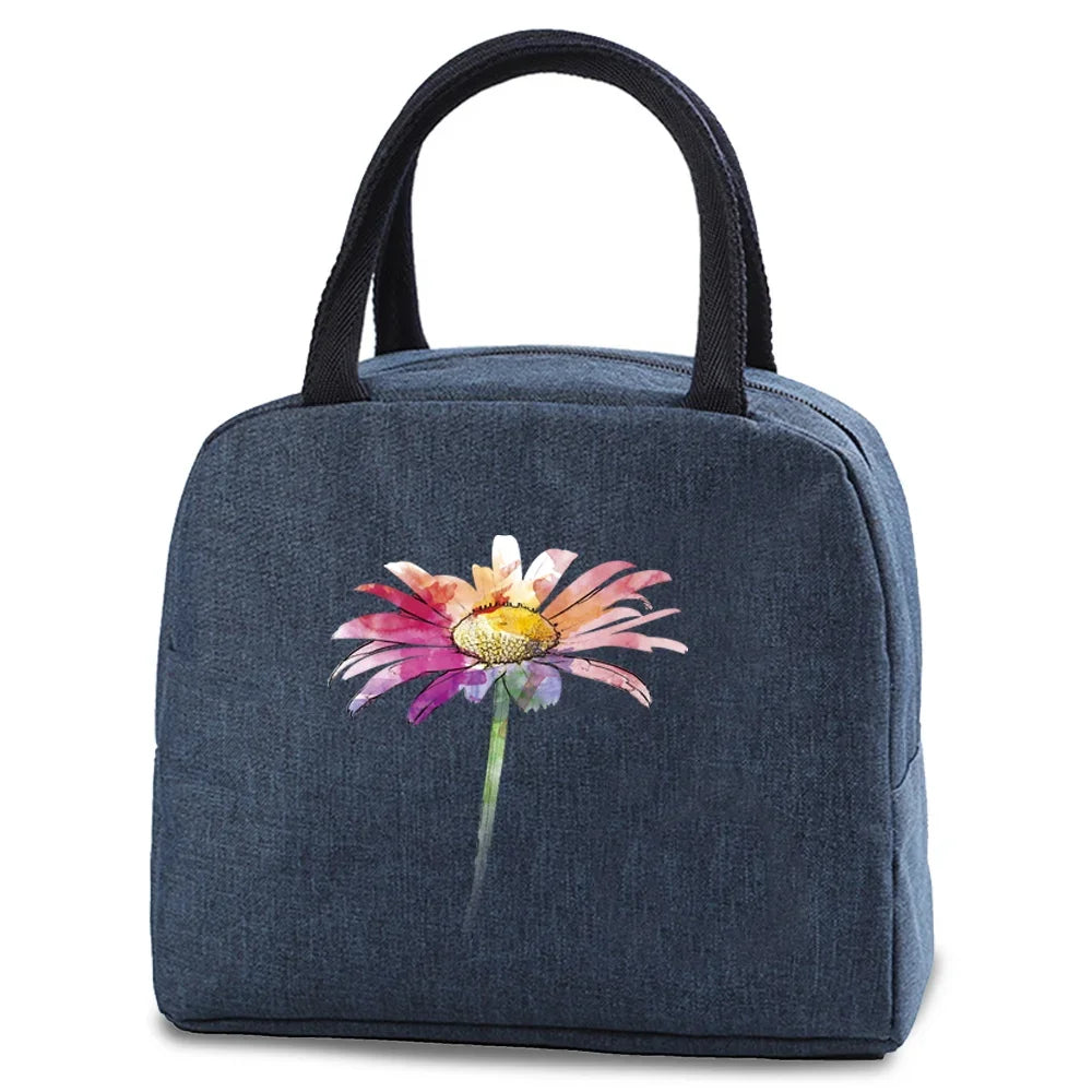 Tejesa Lunch dinner Picnic Bag Insulated bag Cooler Tote Portable Canvas Thermal Cold Food Container For men women Kids Travel Handbag