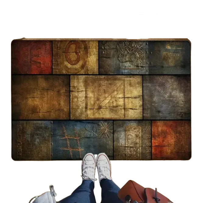 Tejesa  Rural Style Stone Rugs /Wall Design Welcome Floor Mat