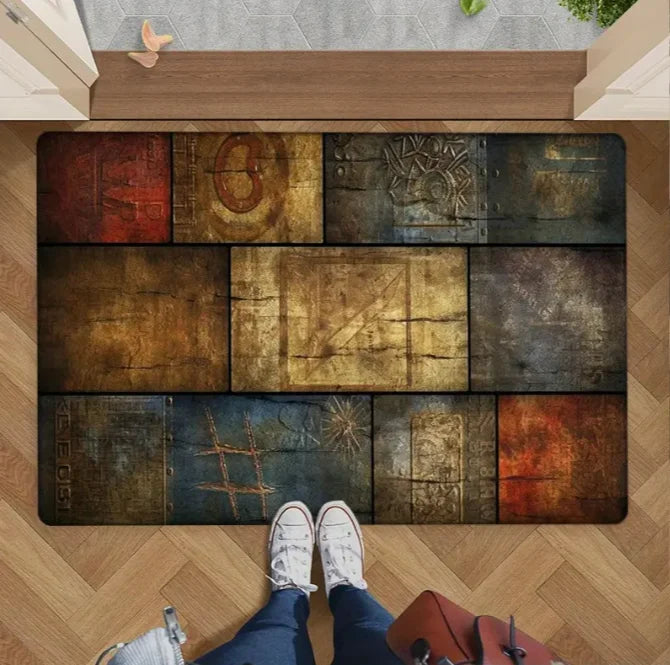 Tejesa  Rural Style Stone Rugs /Wall Design Welcome Floor Mat