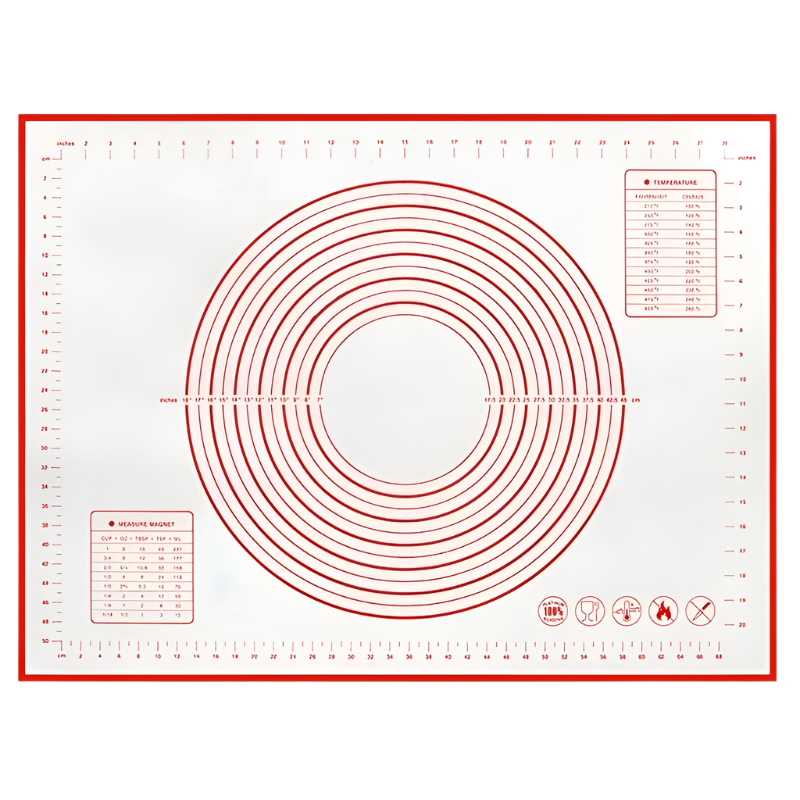 Hemasa Silicone Baking Mat Kneading Pad Dough Mat Pizza Cake Dough Maker Kitchen Cooking Grill Non-Stick Gadgets Bakeware Pastry Mat