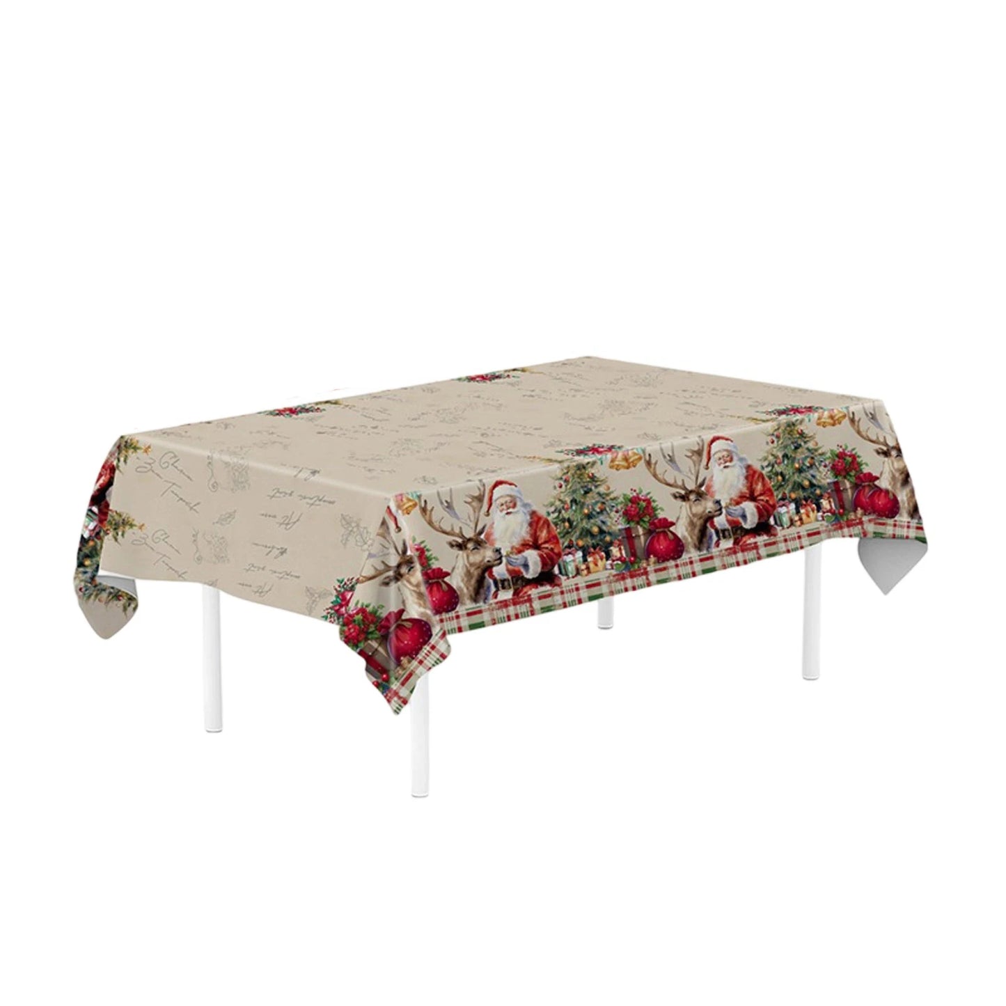 Tejesa Christmas Theme Party Tablecloth / Party Venue Layout Decorations Christmas Decoration Table Cloth