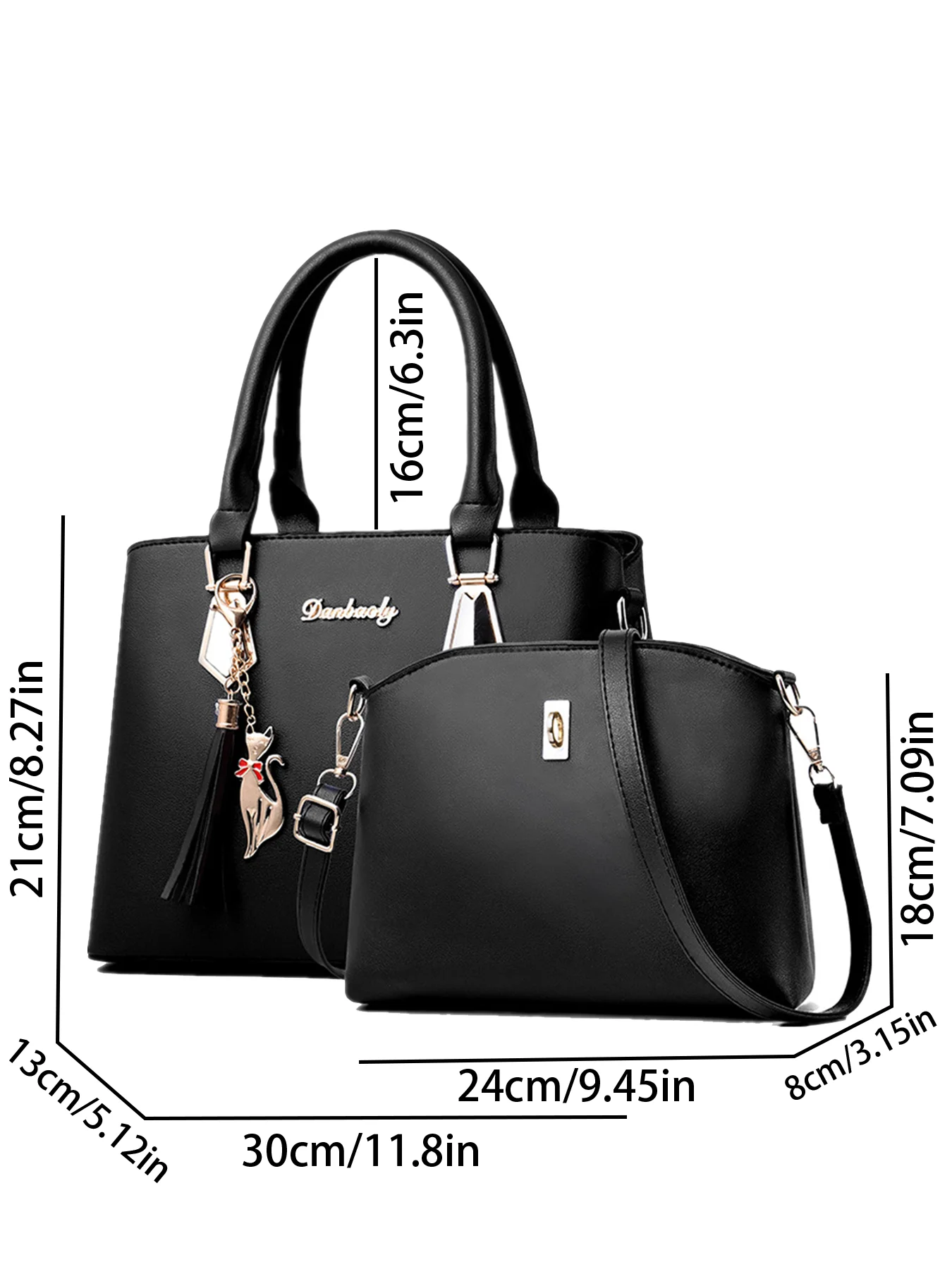 Hemasa  Set of 2 women's handbag  and shoulder bag
