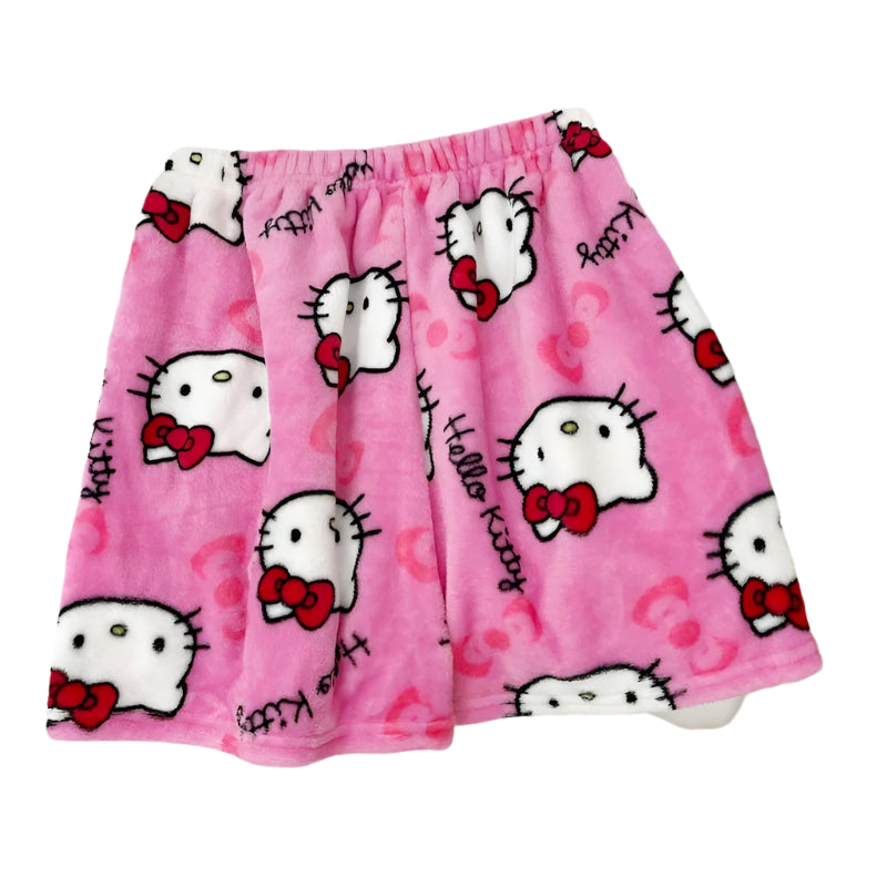 Hemasa Hello Kitty Cute Shorts Women Cute Cartoon Flannel Pajama Pants /i Summer Casual Home Trousers Birthday Gifts