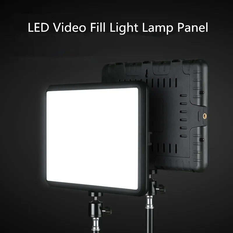 Tejesa 8/12 Inch LED Photography Video Panel Light Photo Studio Lighting Kit For Shoot Live Streaming Youbube With Tripod Stand