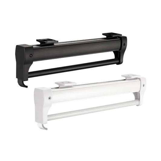 Hemasa Adjustable Wardrobe Clothing Rail Heavy Duty Pull-Out Closet Valet Rod 25CM Top Mount Wardrobe Hanger Rack Bar Ball Slide