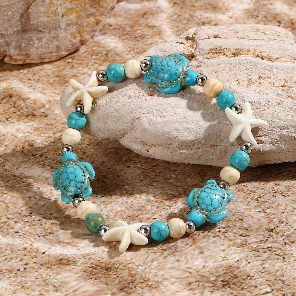 Hemasa Handmade Bohemian Shell Beads Bracelets For Women Men Sea Star Turtle Conch Woven Rope Bracelet Friendship Beach Jewelry