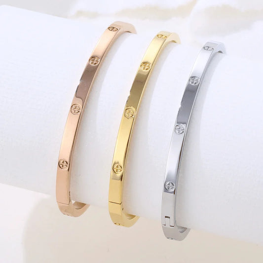 Simplicity Bracelets For Women Stainless Steel Charm Summer 2023 Fashio Jewellery Accessories