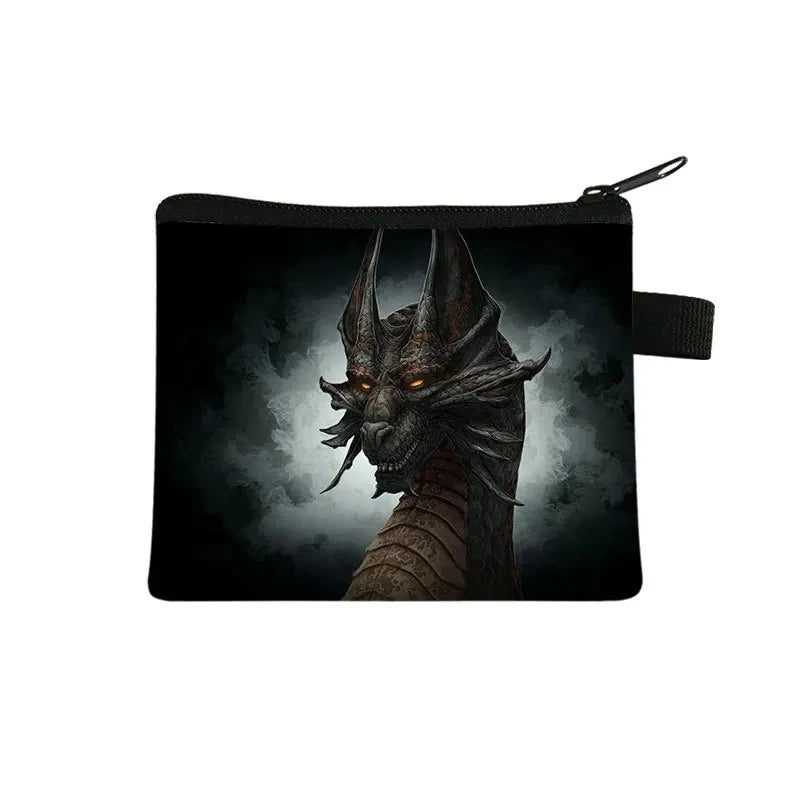 Tejesa   Dinosaur print  coin purse wallet /children coin purse /key case card holder coin square storage bags