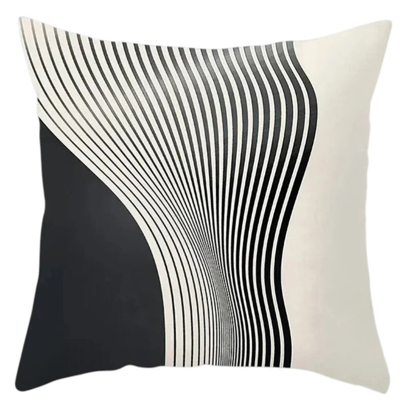 Hemasa 4Pcs Decorative Pillow Bedroom Sofa Car Cushion Cover Abstract Line Pattern Series Throw Pillow