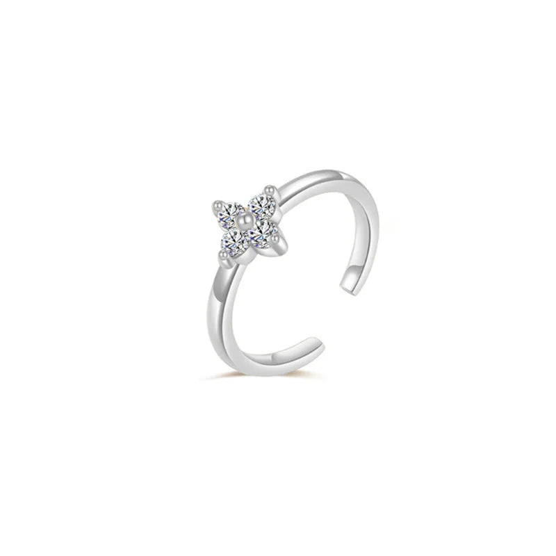 New Gold Plated Color Zircon Toe Ring High Quality Non Fading Jewelry Fashion Luxury Accessories Women's Summer Gift