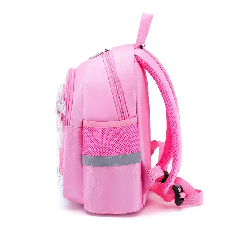 2025 New Disney Kindergarten School Bag Cartoon Elsa Backpack Fashion Boy Girl Baby Kids Backpack Frozen 2 Travel Luggage Bag