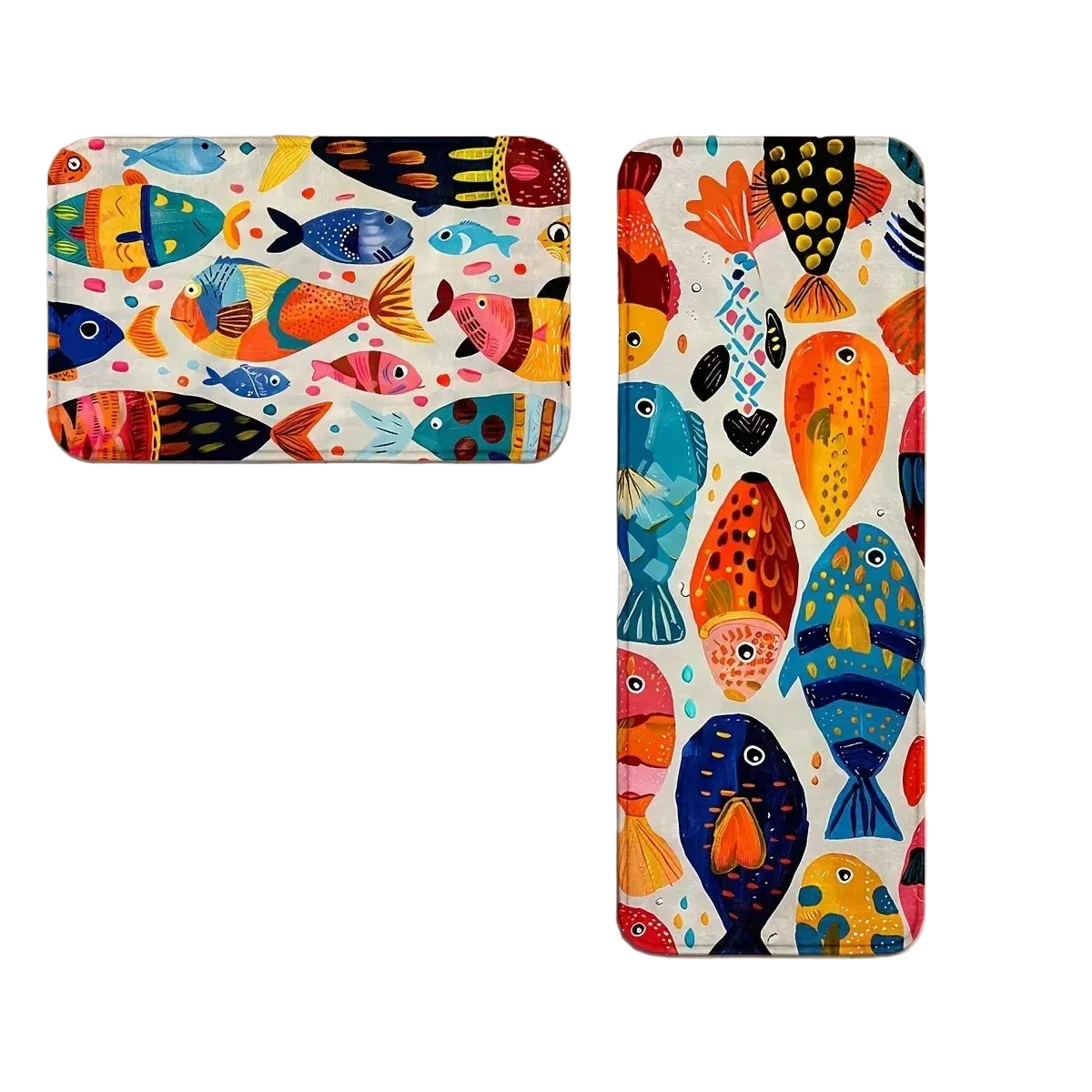 Tejesa  Fish Swimming Pattern Carpet /Soft Floor Mat Doormat /Kitchen Rug Soft Living Room Carpet Rug For Bedroom Home Decor