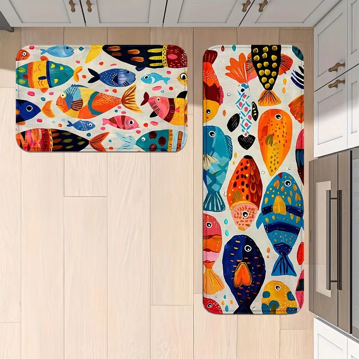 Tejesa  Fish Swimming Pattern Carpet /Soft Floor Mat Doormat /Kitchen Rug Soft Living Room Carpet Rug For Bedroom Home Decor